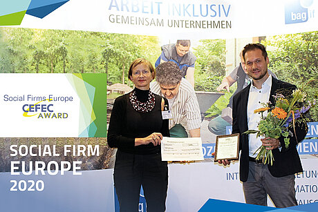 Auszeichnung zu Europas Sozial-Unternehmen 2020